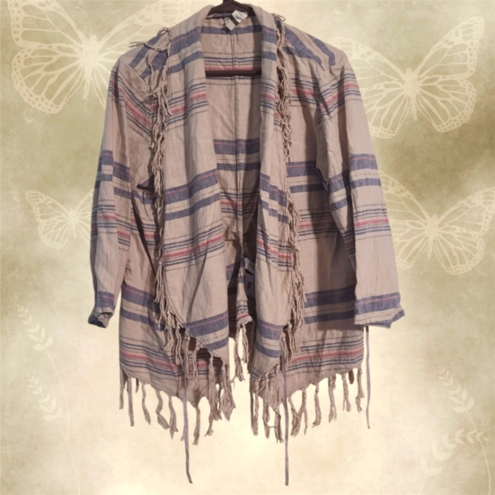 [SOLD] Levis fringe stripe cardigan ASO Violet Harmon